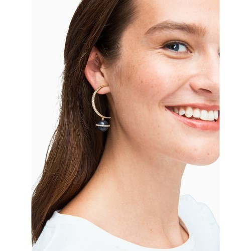 Kate Spade On The Rocks Crystal Asymmetrical Earrings NWT Gifts - Picture 7 of 9