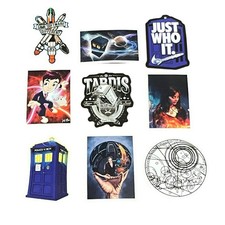 Doctor Who Themed Lot of 9 Assorted Sticker Decals TV Show Water Bottle Laptop T