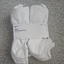 Nike Everyday Plus Cotton Cushioned No Show Socks Sz L - 6 pairs.