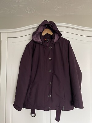 Merrell Women s Warm Opti Shell Belted Fleece Lined Jacket Plum Size L