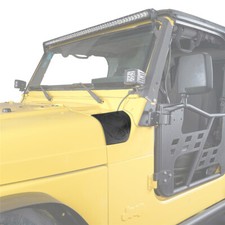 Pair Matte Black Abs Cowl Armor Protector Covers For Jeep Wrangler Tj 1997-2006 Pair Matte Black Abs Cowl Armor Protector Covers For Jeep Wrangler Tj 1997-2006