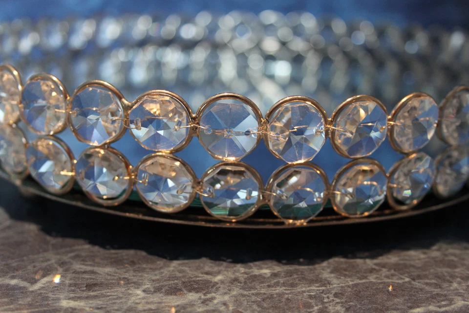 Candelabro de cristal para centros de mesa de boda/decoración del hogar Foto 2 de 4