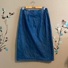 Vintage denim maxi/midi skirt Y2K 90s size 10