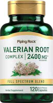 2400mg Valerian Root Extract 120 Capsules Sleep Aid Support