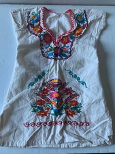 Cute Little Girls 4t Embroidered Fiesta Mexican Dress