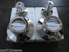 ISTA / Koax2" WG TEC 3000 UNTERPUTZ - Wasserzähler Montageblock DOUBLE komplett.