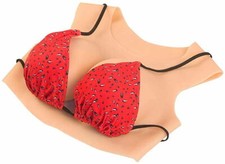 Crossdressers Silicone Breast Forms Drag Queen Breast Plate Fake Boobs Enhancer