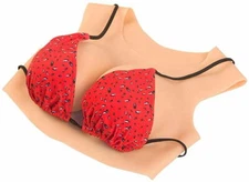 Crossdressers Silicone Breast Forms Drag Queen Breast Plate Fake Boobs Enhancer