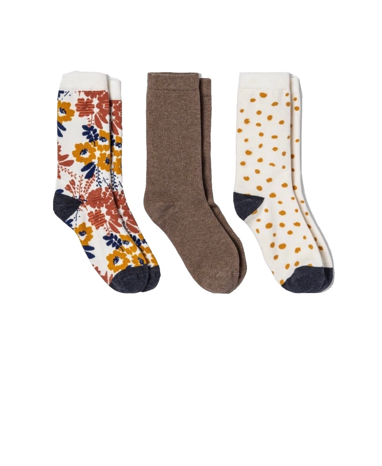 Calcetines Floral Marrón para Mujeres