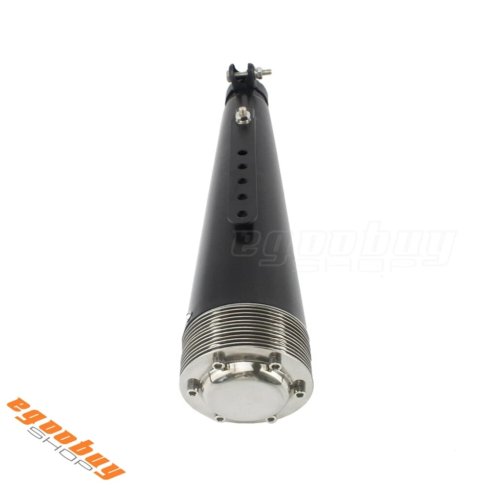 Motorcycle Muffler Exhaust Pipe Silencer 43cm For Dirt Bike Scooter ATV 37-45mm - Imagem 3 de 4