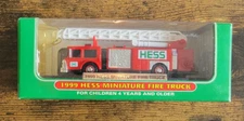 1999 Hess Miniature Fire Truck 100% Mint-in-Box