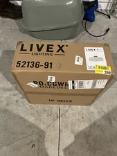 LIVEX LIGHTING 52136-91 Meridian 4 Light Brushed Nickel Ceiling New in box