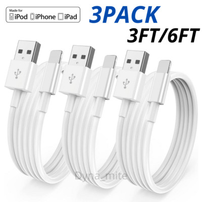 USB Fast Charging Cable Charger Cord For iPhone 14 13 12 11 Pro Max XR Xs 8 iPad