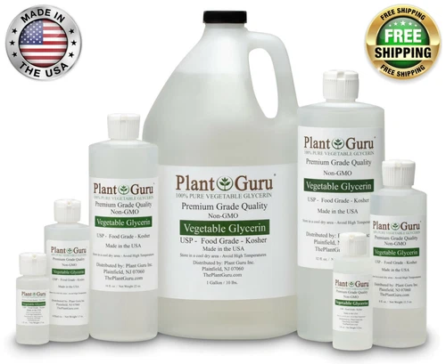 Vegetable Glycerin USP 99.9 % Pure Food Grade VG PG Liquid 1 oz - Gallon Bulk