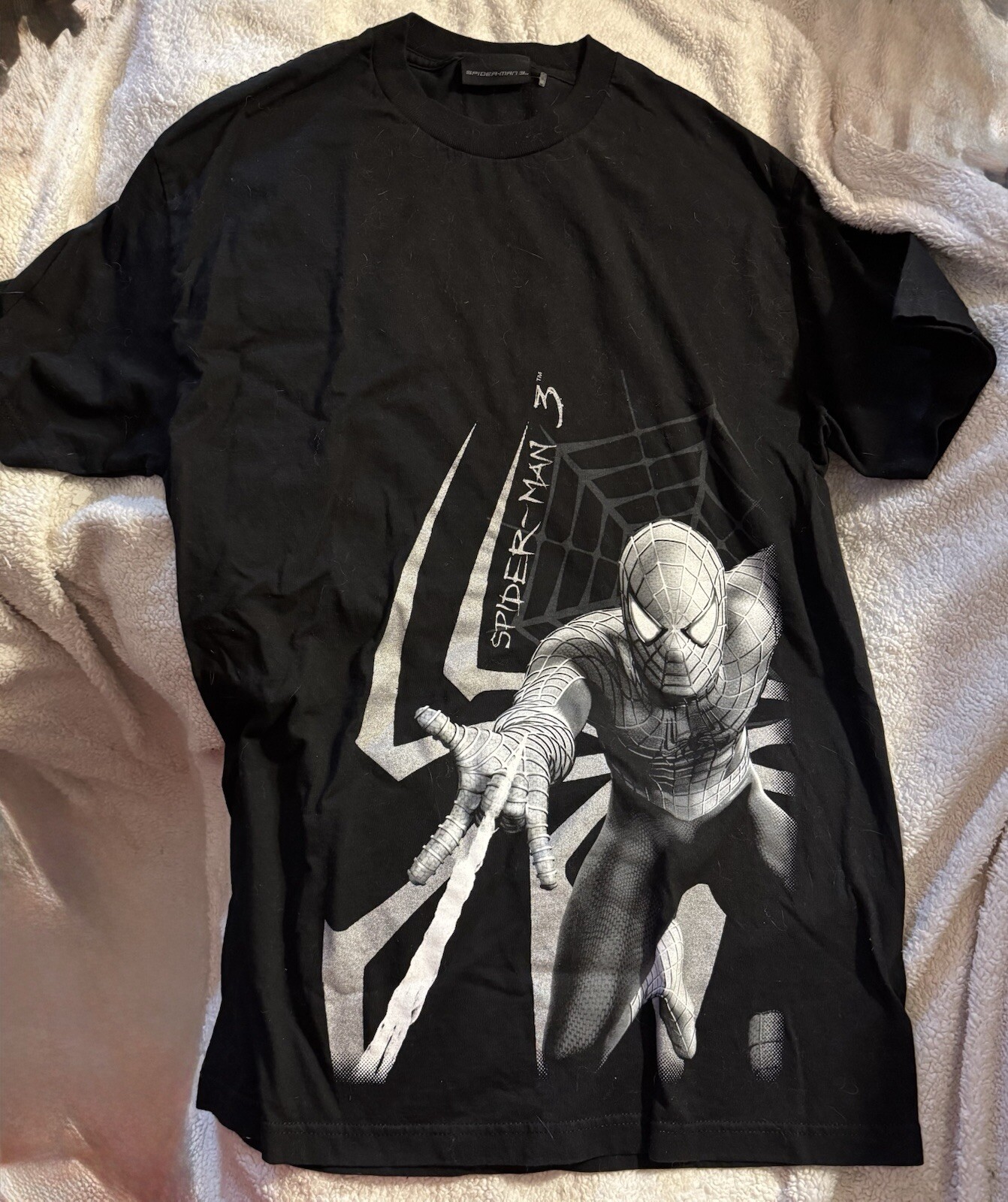 Spider-Man 3 2007 Movie Black T-shirt Estimated Size XL