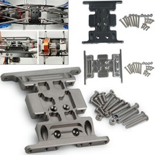 1x CNC Metal Transmission Center Skid Plate For Axial SCX10 1/10 RC Rock Crawler