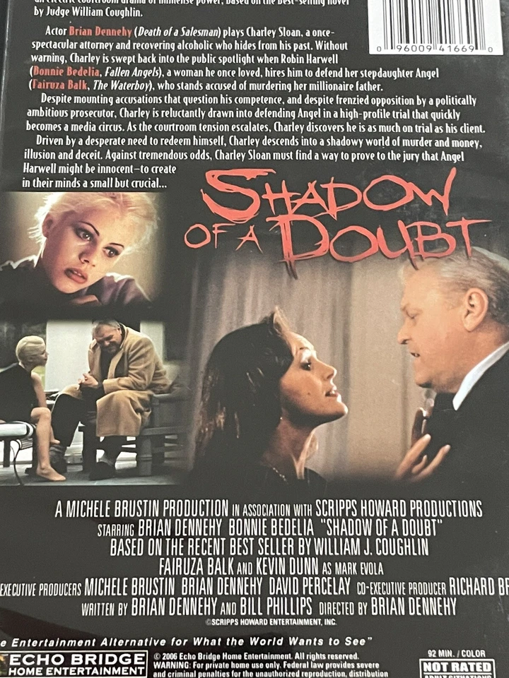 Shadow of a Doubt Brian Dennehy, Bonnie Bedelia DVD Like New Region 1 - image 3 of 3