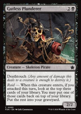 MTG Magic the Gathering Gutless Plunderer (60/763) Foundations NM
