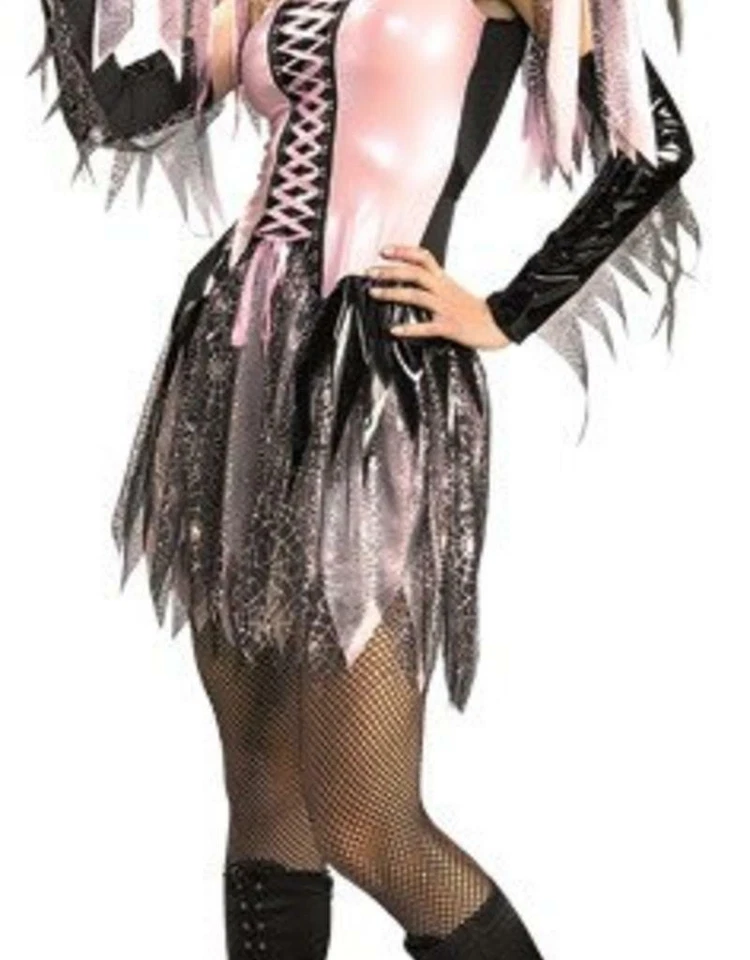 Disfraz de hada telaraña rubíes para mujer - deseos secretos, pequeño rosa/negro - nuevo Foto 3 de 4