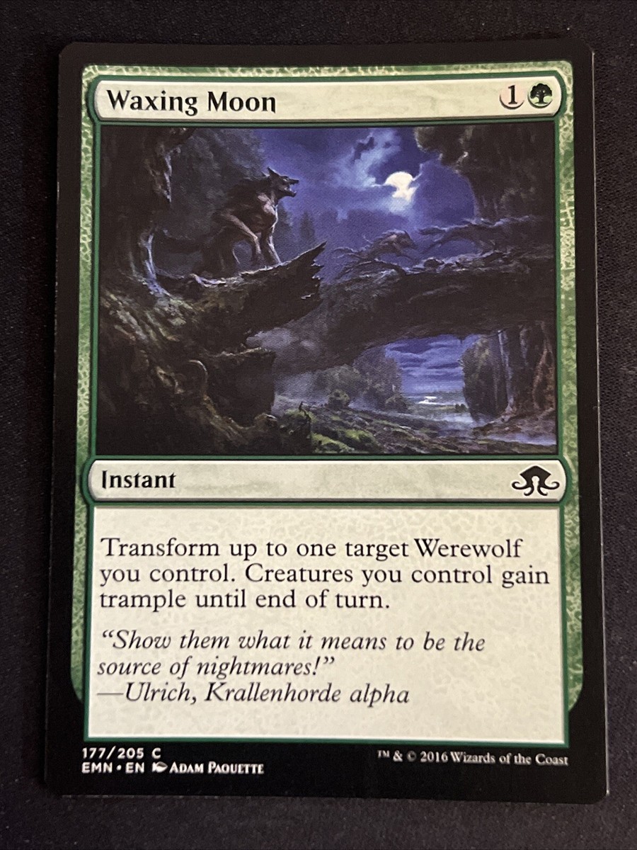 eldritch moon cards mtg 1x Waxing Moon (177) Eldritch Moon LP MTG Magic the Gathering x1 MKE