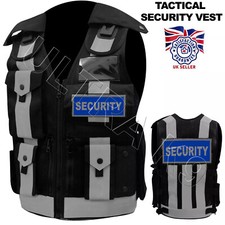 Hi Viz Tactical Security Dog Handler Vest Enforcement CCTV Tac Top Vest Grey