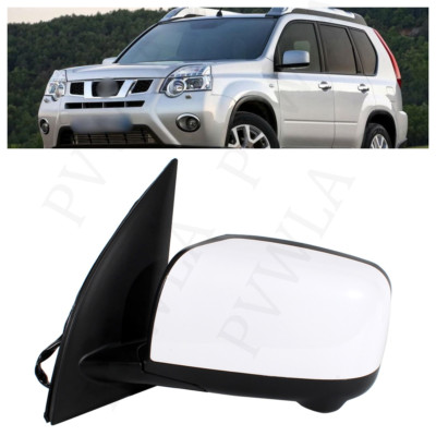 Left LH Heated Power Mirror 9-pin White paintable For Nissan X-Trail T32 08-13