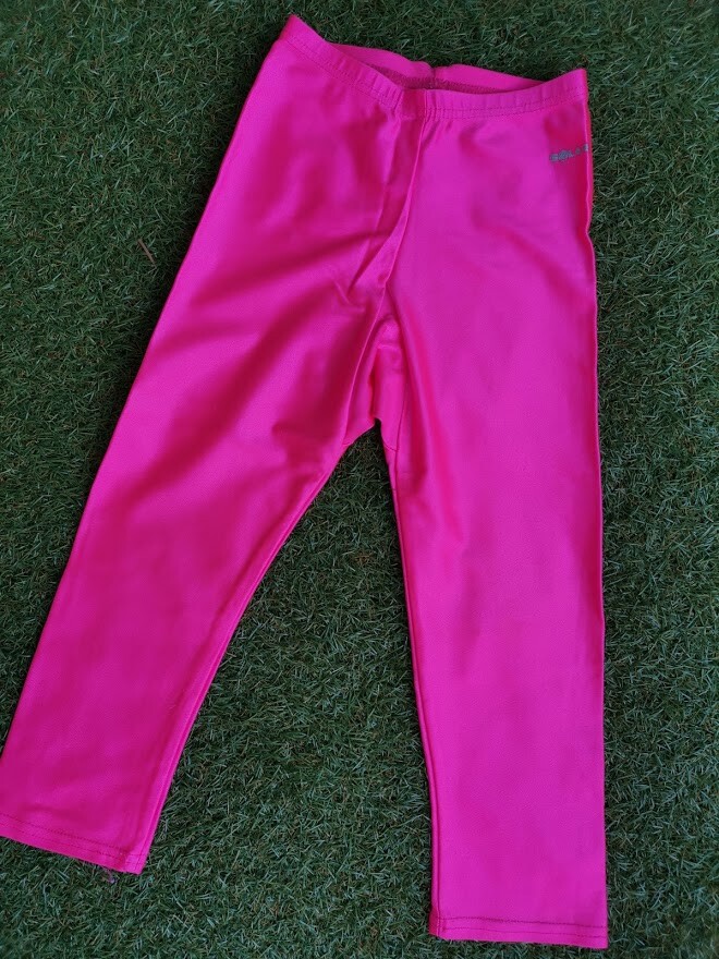 SAOLA SOLAR Germany leggings pantaloni sportivi rosa fluo come nuovi Gr.104