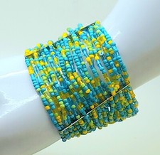 B149 summer multi color Handmade glass seed Beaded stretch fashion Bracelets 2