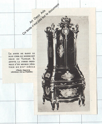 1933 Der Vatikan Die teuerste Radiopost der Welt the most teur radio
