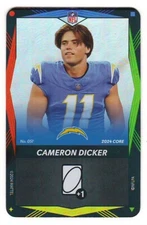 Cameron Dicker 2024 UNO Elite NFL Wild Card FOIL Blue Green Red Yellow SSP Rare!