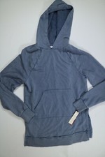 Womens Colsie Blue Long Sleeve Soft Knit Hoodie XS NEW NWT