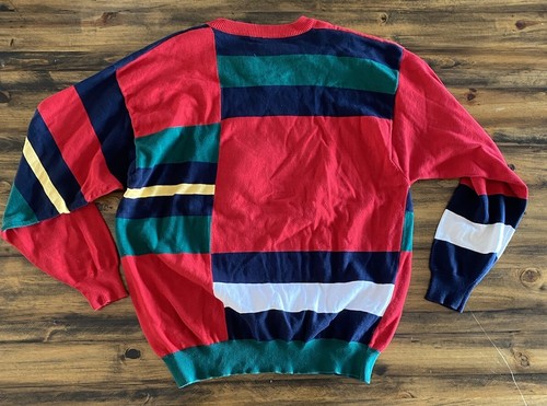 Vintage Disney Golf Crewneck Sweater Size XL Colorblock - Picture 4 of 4