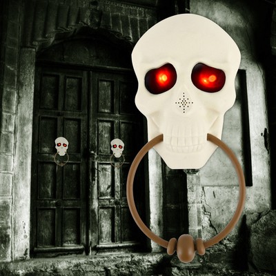 Haunted Manor Campanello SUONI LUCI Spaventoso Halloween Festa Decorazione Prop