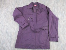 Hawkshead Jacket Adult Womans Uk 10 Trench Coat Purple Button Up Belted