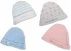 Baby Girls Boys Hat 2 Pack Newborn Prem Premature Tiny White Blue Pink 0 6 NB