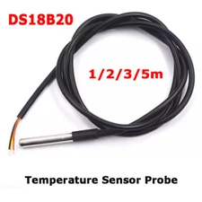 1m-5m DS18B20 Waterproof Digital Humidity Temperature Sensor Thermal Probe Cable