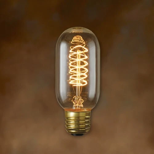 Bulbrite NOS40T14 40-Watt Nostalgic Edison T14 Tubular, Vintage Spiral Filament - Image 2 of 4