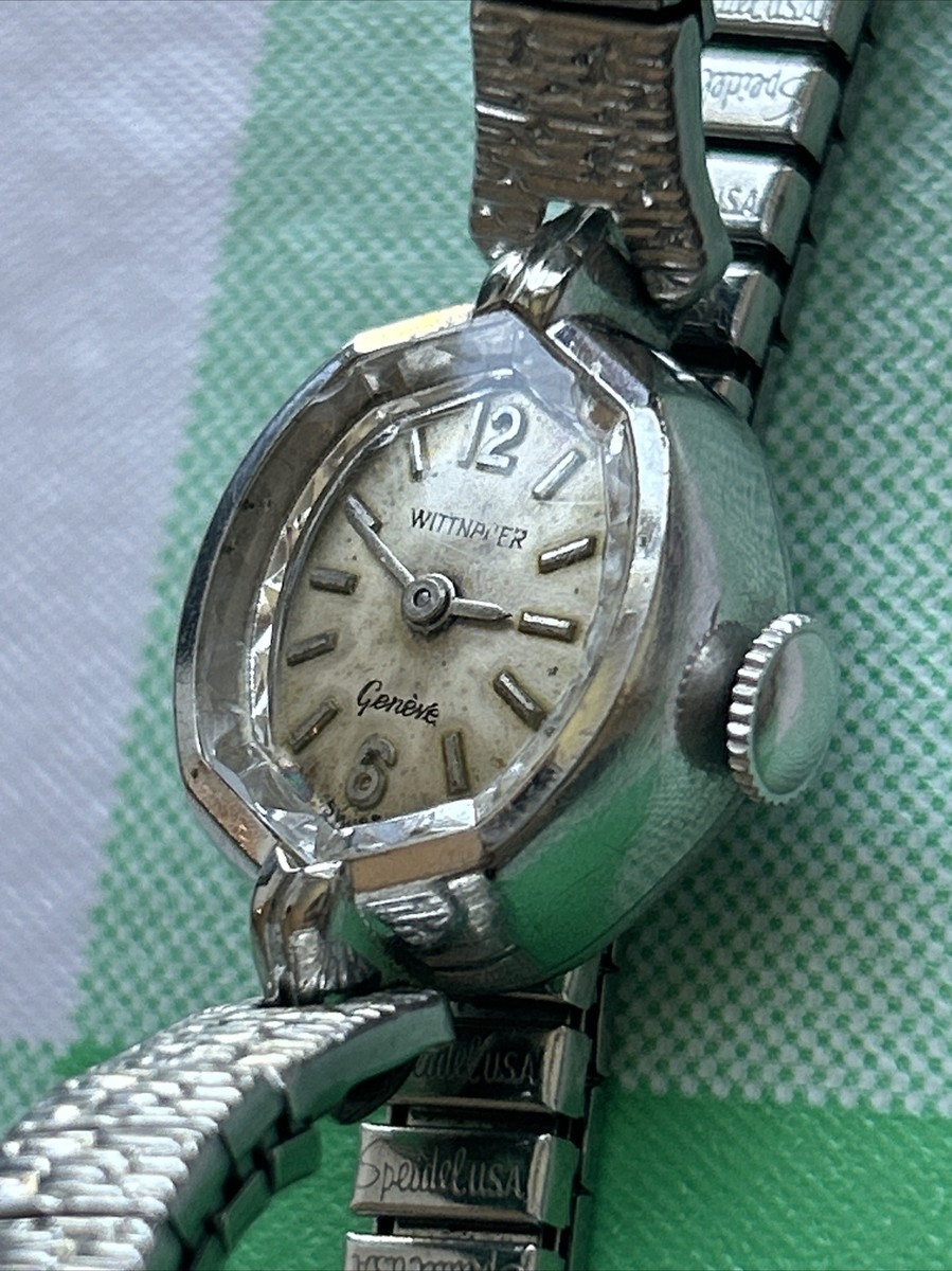 Vintage Wittnauer Geneve Swiss Women's Winder Watch 10K RGB Bezel
