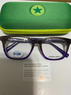 Elton John Field Trip Frames Eyeglasses Glasses Purple Unisex (Very Rare)