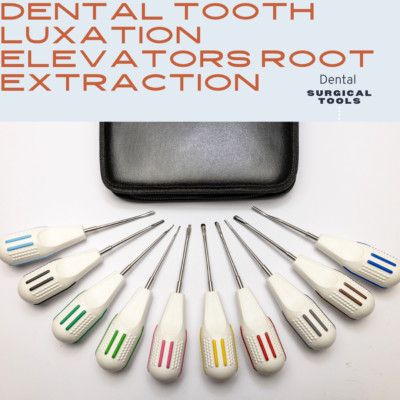 Dental Luxating Root Elevator 10PCS PDL Periotome Atraumatic Extraction Kit CE