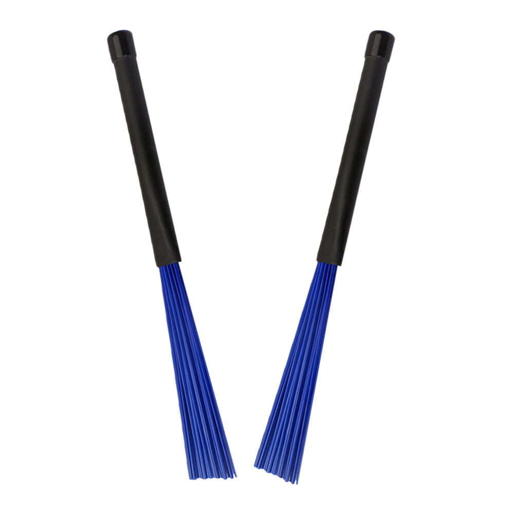 2pcs Drum Brush Nylon Wire Drum Sticks Percussion Brush Stick Jazz