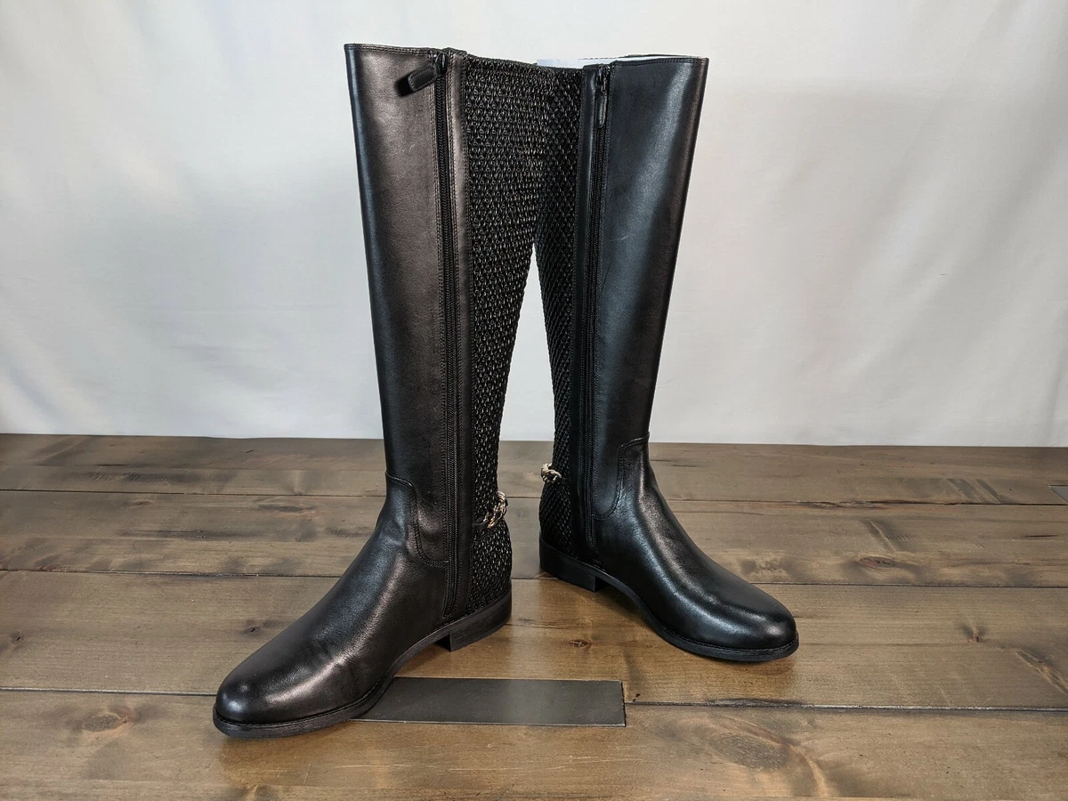 Cole haan tall leather boots cheap