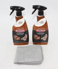 Lot of 2 Weiman Leather Conditioner Protect Restore Car Auto Seat Shoe Sofa 22oz