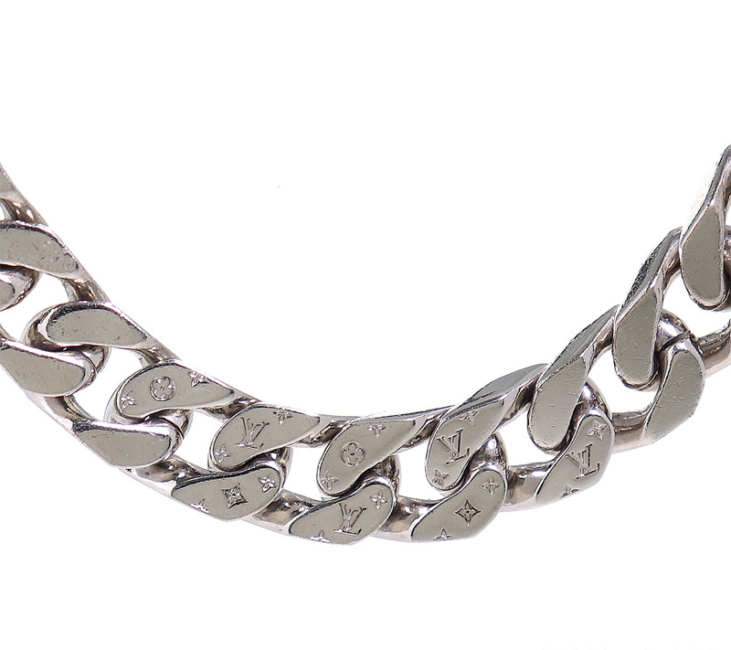 LOUIS VUITTON Collier LV Chain Links Necklace Silver M69987 LOUIS VUITTON Collier LV Chain Links Necklace Silver M69987