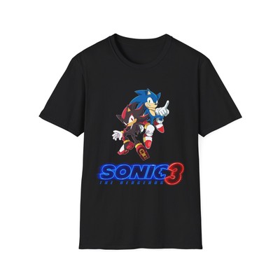Sonic Hedgehog 3 Knuckles Movie Graphic T-Shirt, Retro Video Game Tee, Gamer Tee