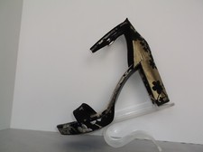 NINE WEST (DEMPSEY) GOLD & SILVER TAPESTRY LOOK 4 1/4" HEEL NEW IN BOX