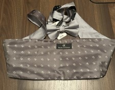 NWT Daniel De Fasson Men's Grey Cummerbund 2 Piece Set Handmade 100 Silk