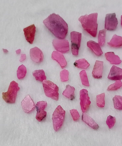 160,50 quilates fantástico cristal rojo rubí rosado rosa de Cachemira Pakistán - Imagen 8 de 9