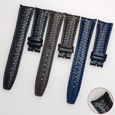 Uhrenarmband aus geflochtenem Rindsleder passend für I.W.C Portugieser Fliege...