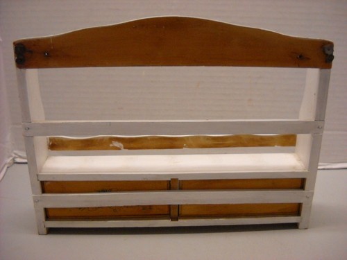 Vintage ARNART Blue Onion Six Spice Porcelain Jars w/ 2 Drawer Wood Rack Japan - Imagen 11 de 12